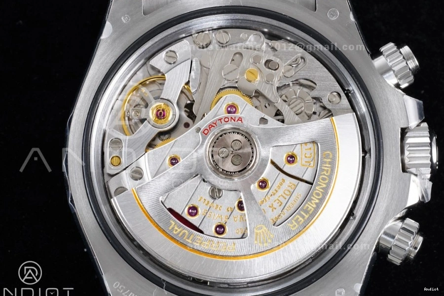 Oysterflex VS4131 (Weighted) Edition Silver Strap V2 VSF 126519 on 1:1 Daytona Black Best Dial Diamonds 0127